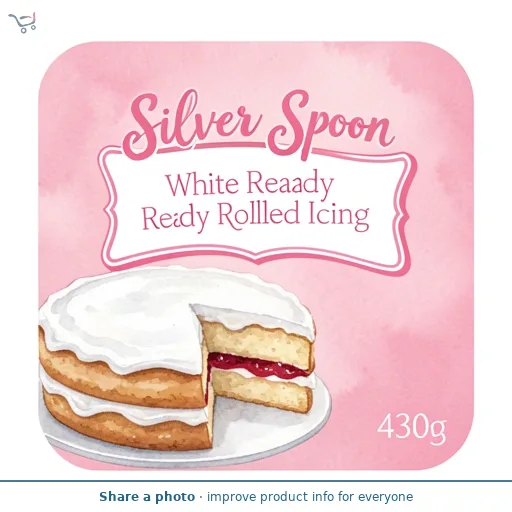 Silver Spoon White Ready Rolled Icing 430g