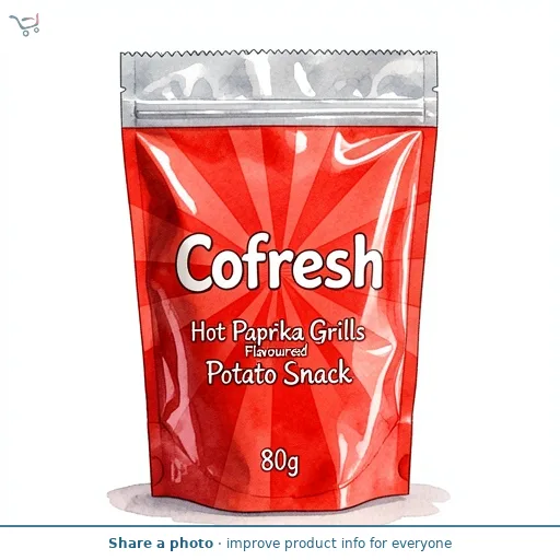 Cofresh Hot Paprika Grills Flavoured Potato Snack 80g