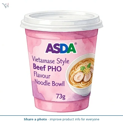 ASDA Vietnamese Style Beef PHO Flavour Noodle Bowl 73g