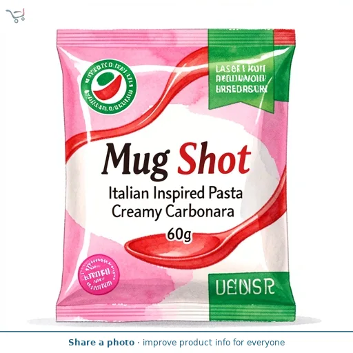 Mug Shot Italian Inspired Pasta Creamy Carbonara 60g