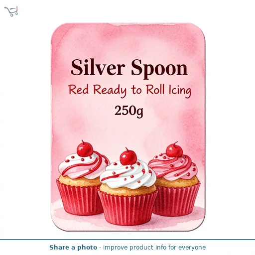 Silver Spoon Red Ready to Roll Icing 250g