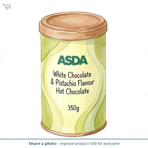ASDA White Chocolate & Pistachio Flavour Hot Chocolate 350g
