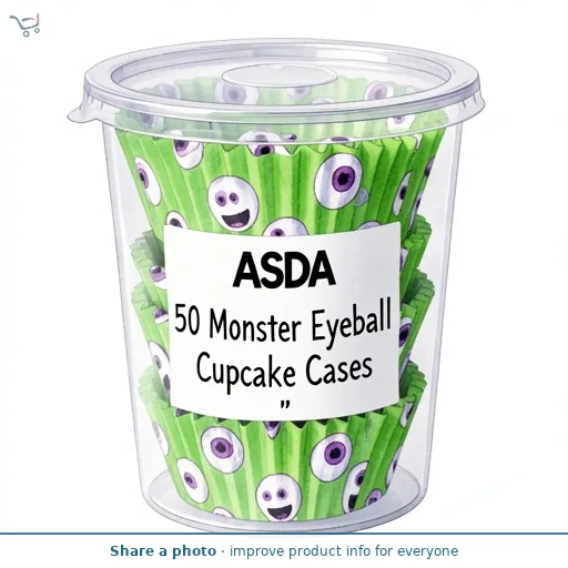 ASDA 50 Monster Eyeball Cupcake Cases