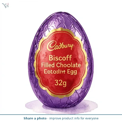 Cadbury Biscoff Filled Chocolate Egg 32g