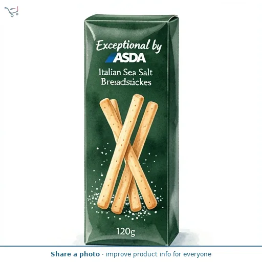 Exceptional by ASDA Exceptional by  Artisan Sea Salt Grissini Breadsticks 120g