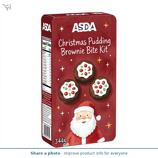 ASDA Christmas Pudding Brownie Bite Kit 344g
