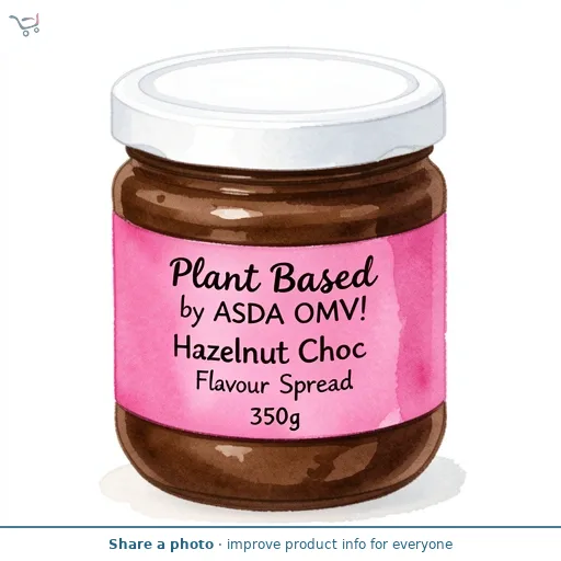 Plant Based by ASDA OMV! Hazelnut Choc Flavour Spread 350g