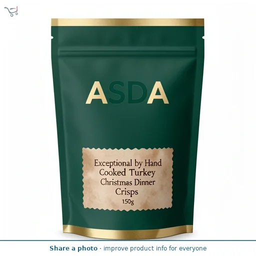 ASDA Exceptional by  Hand Cooked Turkey Christmas Dinner Crisps 150g