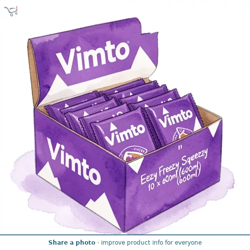 Vimto Eezy Freezy Squeezy 10 x 60ml (600ml)