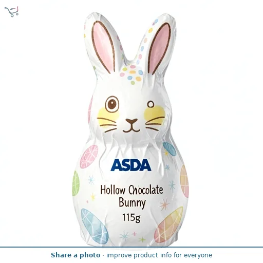 ASDA Hollow White Chocolate Bunny 115g