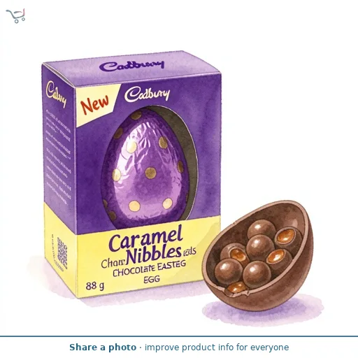 Cadbury Caramel Nibbles Chocolate Easter Egg 88 g
