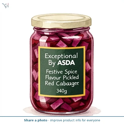Exceptional By ASDA Festive Spice Flavour Pickled Red Cabbage 340g
