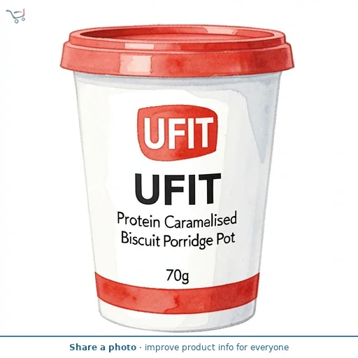 UFIT Protein Caramelised Biscuit Porridge Pot 70g