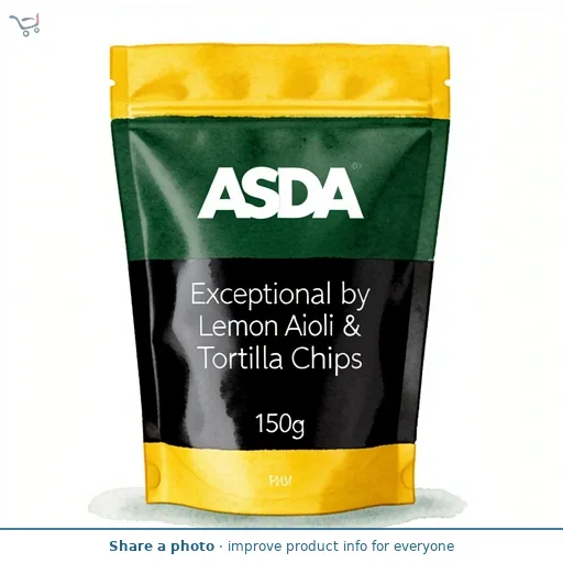ASDA Exceptional by  Lemon Aioli & Parsley Tortilla Chips 150g