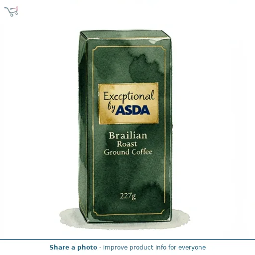 Exceptional by  ASDA Brazilian Roast Ground Coffee 227g