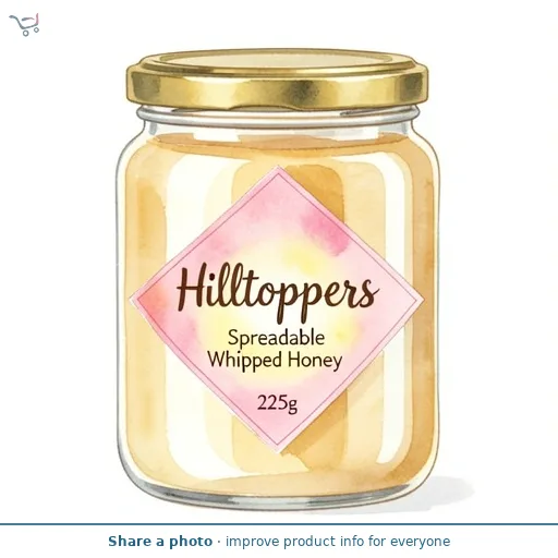 Hilltoppers Spreadable Whipped Honey 225g