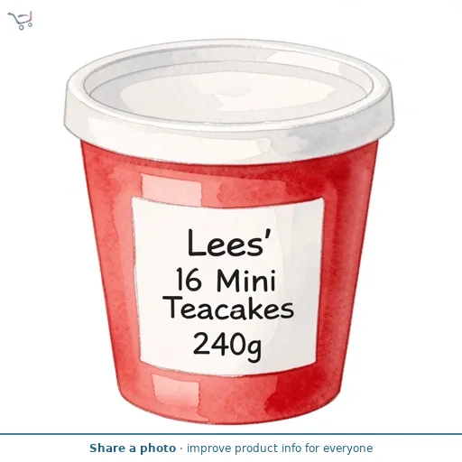 Lees' 16 Mini Teacakes 240g