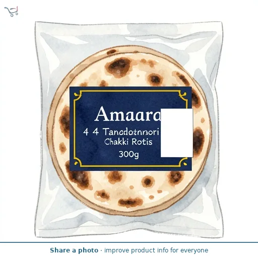 Amaara 4 Tandoori Chakki Rotis 300g