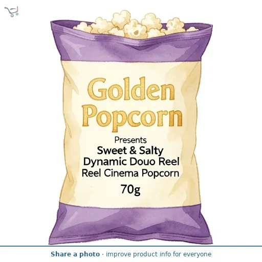 Golden Popcorn Presents Sweet & Salty Dynamic Duo Reel Cinema Popcorn 70g