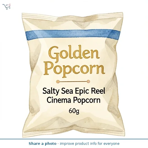 Golden Popcorn Salty Sea Epic Reel Cinema Popcorn 60g