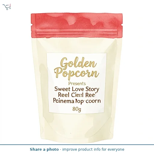 Golden Popcorn Presents Sweet Love Story Reel Cinema Popcorn 80g