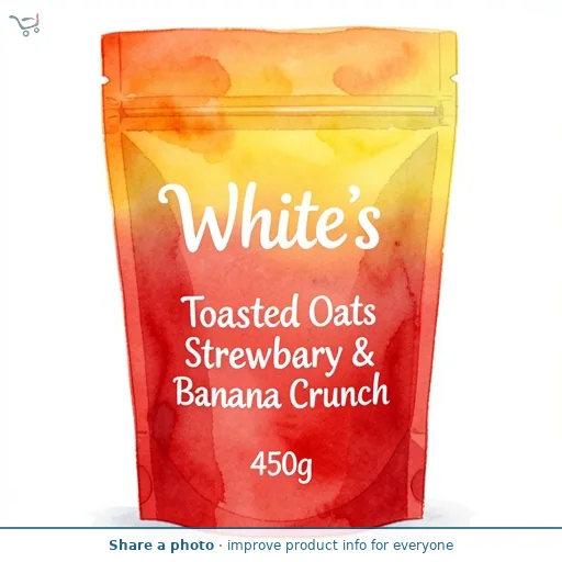 White's Toasted Oats Strawberry & Banana Crunch 450g