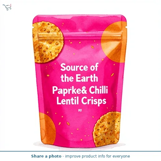Source of the Earth Smoked Paprika & Chilli Lentil Crisps