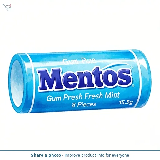 Mentos Gum Pure Fresh Fresh Mint 8 Pieces 15.5g