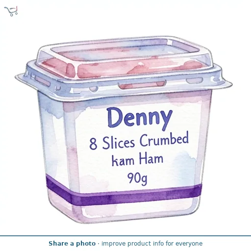 Denny 8 Slices Crumbed Ham 90g