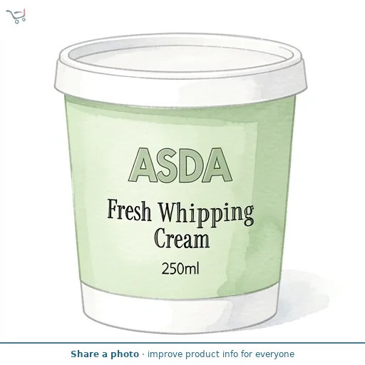 ASDA Fresh Whipping Cream 250ml