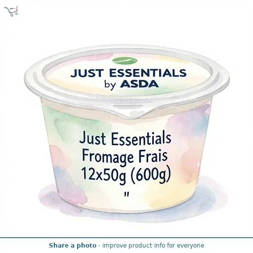 JUST ESSENTIALS by ASDA Just Essentials Fromage Frais 12x50g (600g)