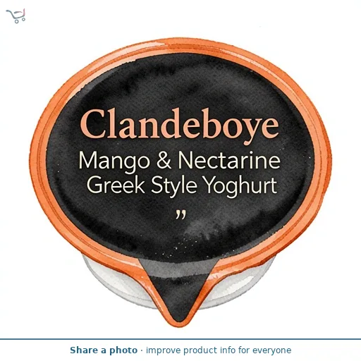 Clandeboye Mango & Nectarine Authentically Strained Greek Style Yoghurt 150g