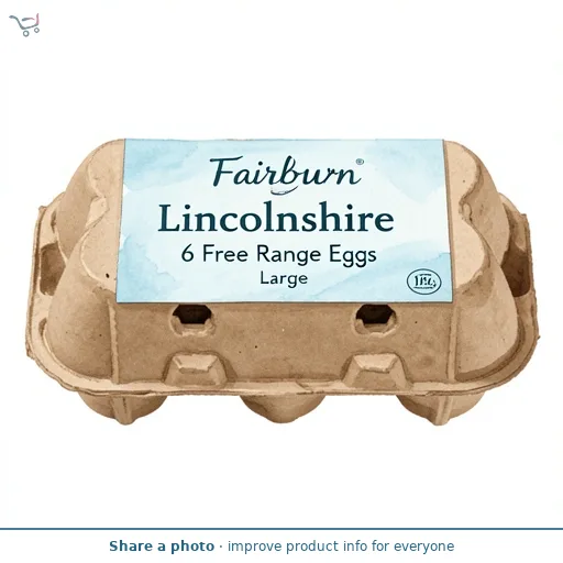 Fairburn Lincolnshire 6 Free Range Eggs Large