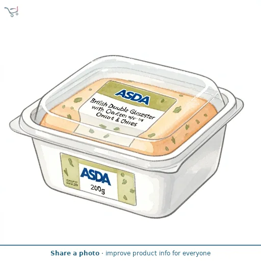 ASDA British Double Gloucester with Onion & Chives 200g