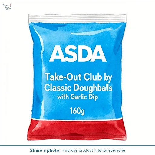 ASDA Take-Out Club by  Classic Doughballs with Garlic Dip 160g