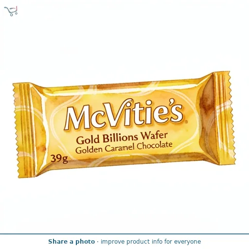 McVitie's Gold Billions Wafer Golden Caramel Chocolate 39g