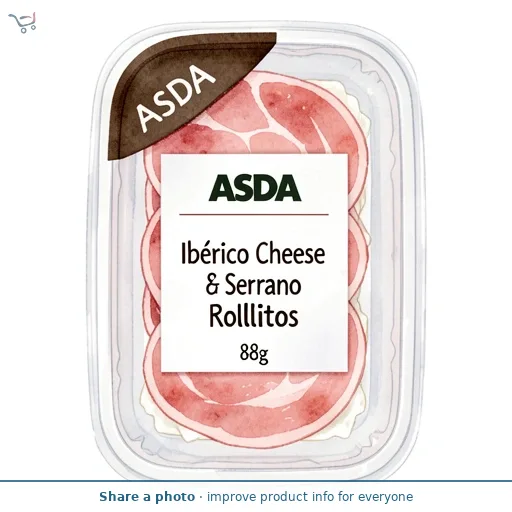 ASDA Ibérico Cheese & Serrano Rollitos 88g
