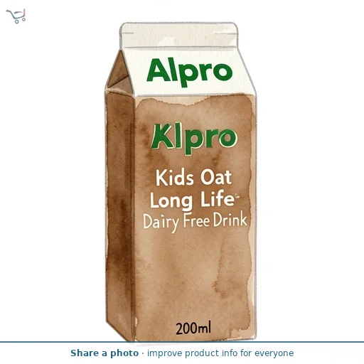 Alpro Kids Oat Chocolate Long Life Dairy Free Drink 200ml
