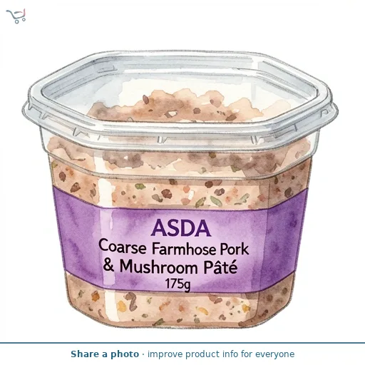 ASDA Coarse Farmhouse Pork & Mushroom Pâté 175g