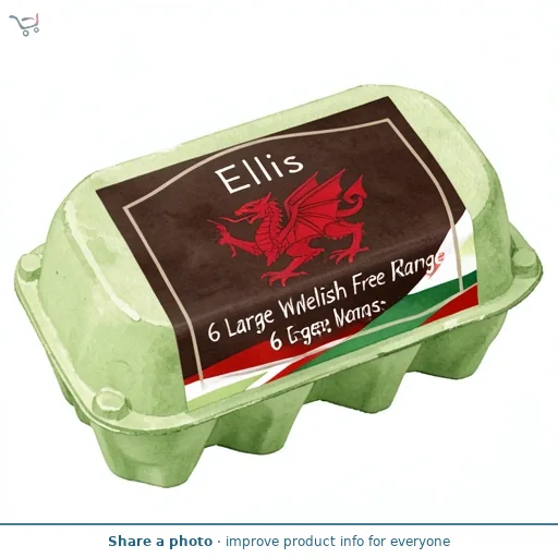 Ellis 6 Large Welsh Free Range Eggs