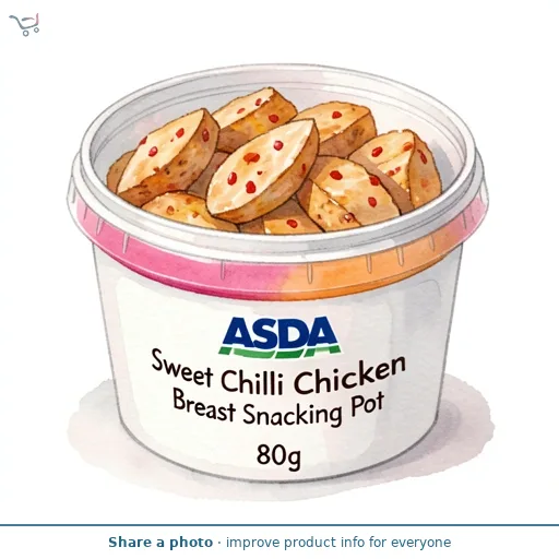 ASDA Sweet Chilli Chicken Breast Snacking Pot 80g