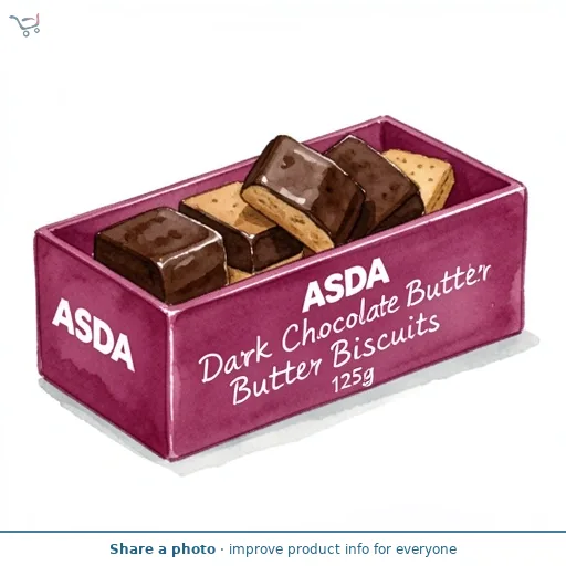 ASDA Dark Chocolate Butter Biscuits 125g