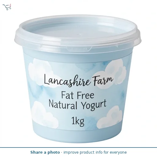 Lancashire Farm Virtually Fat Free Natural Yogurt 1kg