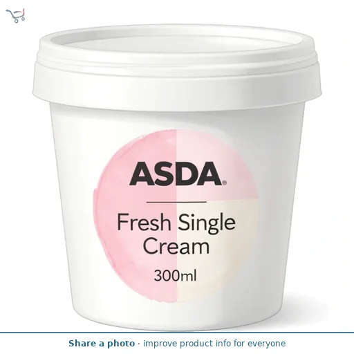 ASDA Fresh Single Cream 300ml