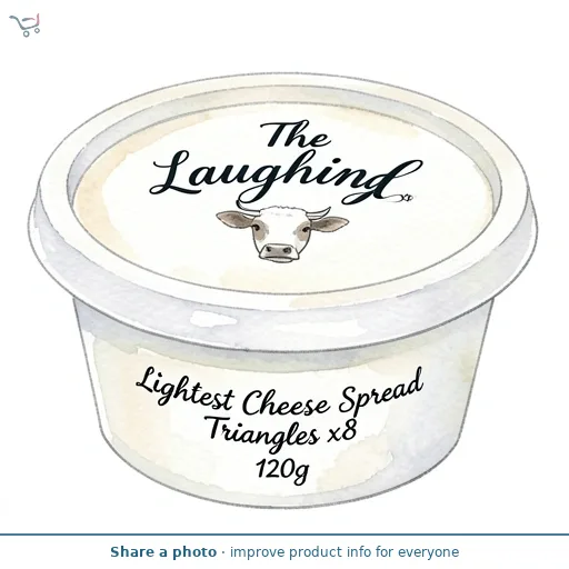 The Laughing Cow Lightest Cheese Spread Triangles x8 120g