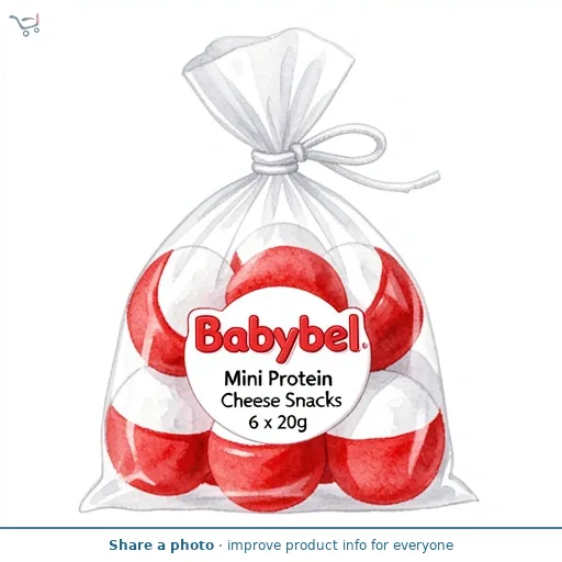Babybel Mini  Protein Cheese Snacks 6 x 20g