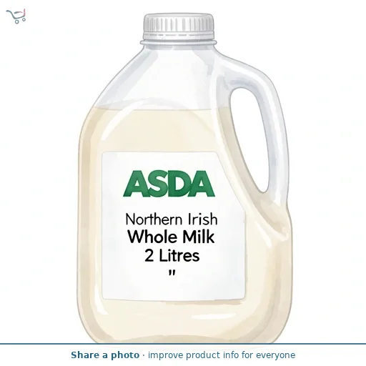 ASDA Northern Irish Whole Milk 2 Litres