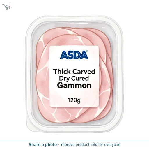 ASDA Thick Carved Dry Cured Gammon 120g