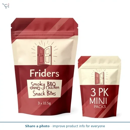 Fridge Raiders Smoky BBQ Chicken Snack Bites 3 x 22.5g