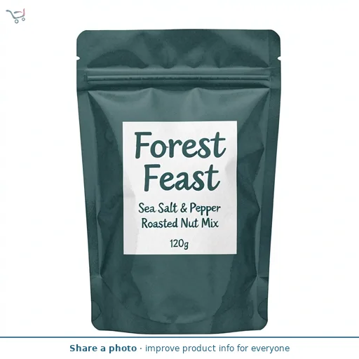 Forest Feast Slow Roasted Sea Salt & Black Peppercorn Nut Mix 120g